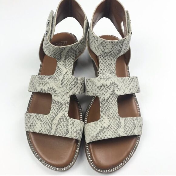 Franco Sarto Women’s Genevia Snakeskin Sandals Size 8.5 - Picture 4 of 9